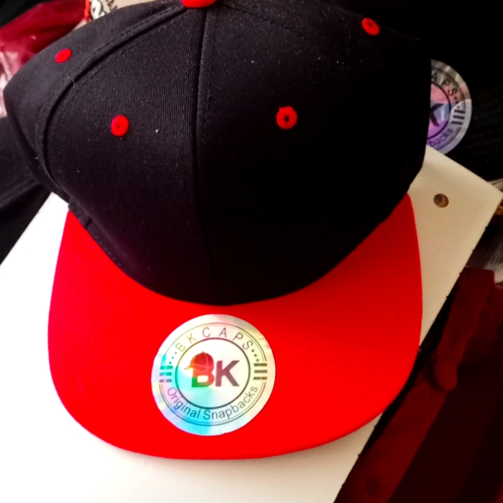 Men red & black BK snapback